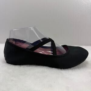 Wonder Nation Girls Black Criss-Cross Ballet Flats – Girls US Size 4